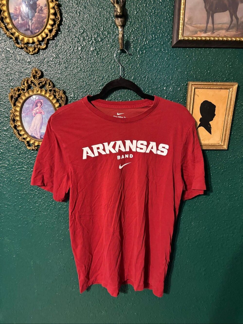 Nike Mens Arkansas Band Red Shirt Size Large